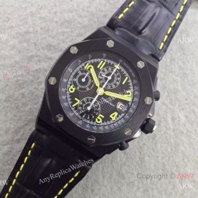 Swiss Grade 7750 Audemars Piguet All Black Case End of Days Copy Watch